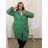 Jacke Mantel gesteppt Oversize Langarm Damen Übergröße (2XL/3XL ONE SIZE) ITALIAN FASHION IMWCT233519