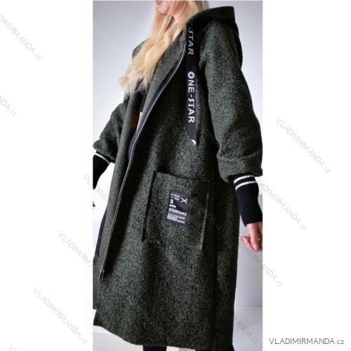 Langärmliger Lammmantel für Damen (S/M ONE SIZE) ITALIAN FASHION IMWL22016