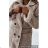 Flauschiger Langarmmantel für Damen (SL) ITALIAN FASHION IMWL22047