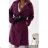 Flauschiger Langarmmantel für Damen (SL) ITALIAN FASHION IMWL22020