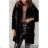 Flauschiger Langarmmantel für Damen (SL) ITALIAN FASHION IMWL22020