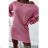 Kleid mit 3/4 Ärmeltasche für Damen (uni sl) ITALIAN Fashion IM3181746
