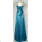 Elegantes Abendkleid für Damen mit Trägern (S/M ONE SIZE) ITALIAN FASHION IMPBB2480870bl