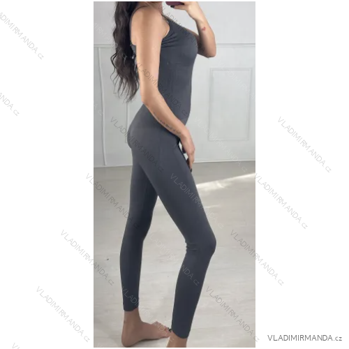 Langer, eleganter trägerloser Overall für Damen (Einheitsgröße S/M) ITALIAN FASHION IMPBB23D035tuta