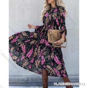 Elegantes Damenkleid mit langen Ärmeln (S/M EINHEITSGRÖSSE) ITALIAN FASHION IMPBB23B20866