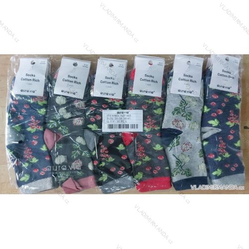 Dünne Baumwollsocken für Damen (35-38, 38-41) AURA.VIA AURA23NZP665