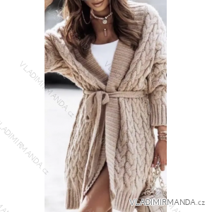 Warmer gestrickter Langarm-Cardigan für Damen (Einheitsgröße S/M) ITALIAN FASHION IMPBB23J1396