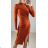 Elegantes Damenkleid mit langen Ärmeln (Einheitsgröße S/M) ITALIAN FASHION IMPBB231100f