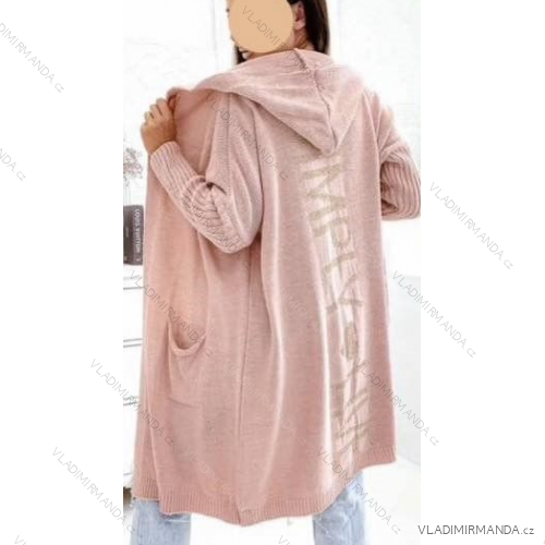 Kleid mit 3/4 Ärmeltasche für Damen (uni sl) ITALIAN Fashion IMWD20529 altrosa M / L