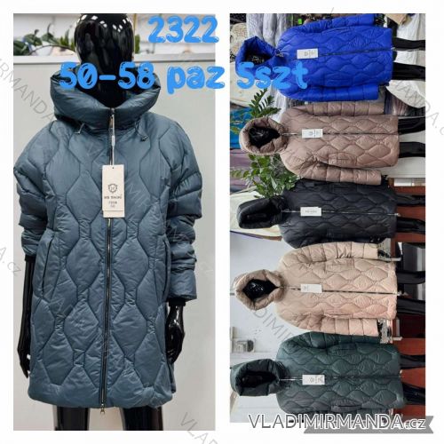 Reißverschluss Kapuzen Langarm Damen Oversized (3XL-8XL) POLISH FASHION PMWT21T21-69