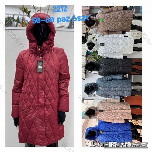 Reißverschluss Kapuzen Langarm Damen Oversized (3XL-8XL) POLISH FASHION PMWT21T21-69