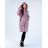 Reißverschluss Kapuzen Langarm Damen Oversized (3XL-8XL) POLISH FASHION PMWT21T21-69