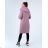 Reißverschluss Kapuzen Langarm Damen Oversized (3XL-8XL) POLISH FASHION PMWT21T21-69