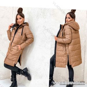Reißverschluss Kapuzen Langarm Damen Oversized (3XL-8XL) POLISH FASHION PMWT21T21-69