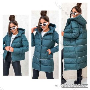 Reißverschluss Kapuzen Langarm Damen Oversized (3XL-8XL) POLISH FASHION PMWT21T21-69