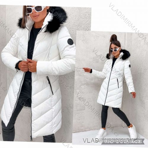 Reißverschluss Kapuzen Langarm Damen Oversized (3XL-8XL) POLISH FASHION PMWT21T21-69