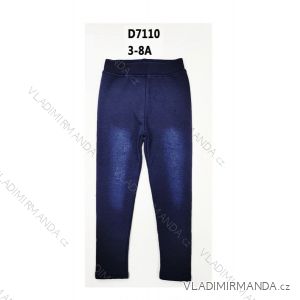 Isolierte Jeans-Leggings für Kinder und Mädchen (3–8 Jahre), Saison SEZ23D7110