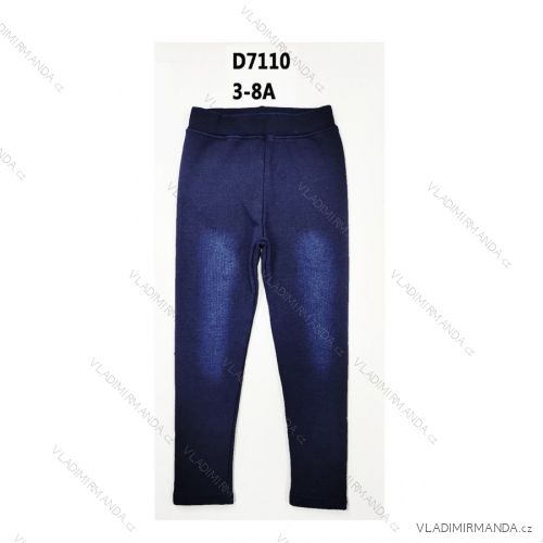 Isolierte Jeans-Leggings für Kinder und Mädchen (3–8 Jahre), Saison SEZ23D7110