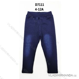 Isolierte Jeans-Leggings für Kinder und Mädchen (4–12 Jahre), Saison SEZ23D7111