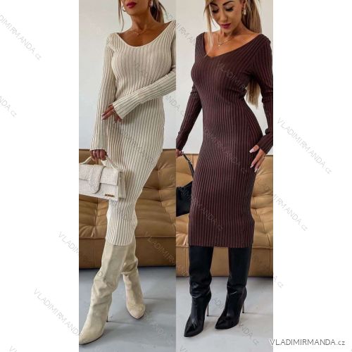Langes, dehnbares, ärmelloses Sommerkleid für Damen (S / M / L ONE SIZE) ITALIAN FASHION IMWC222492