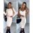 Langes, dehnbares, ärmelloses Sommerkleid für Damen (S / M / L ONE SIZE) ITALIAN FASHION IMWC222492