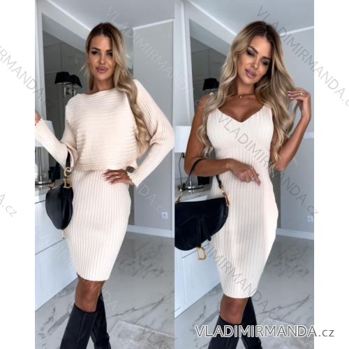 Langes, dehnbares, ärmelloses Sommerkleid für Damen (S / M / L ONE SIZE) ITALIAN FASHION IMWC222492