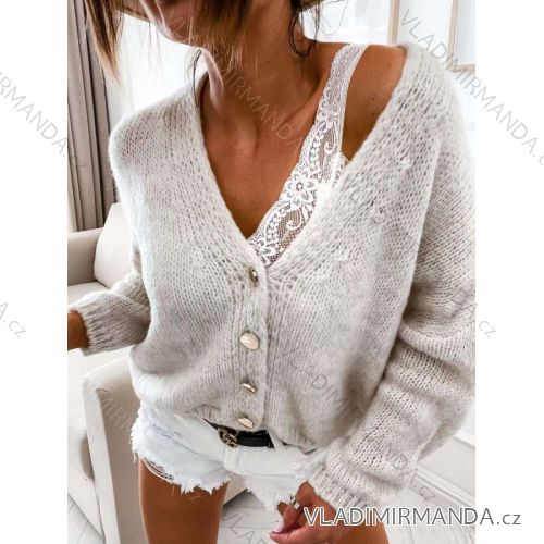 Übergroßer Langarmpullover für Damen (Einheitsgröße S/M) ITALIAN FASHION IMWCA23DH2302