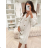 Damen-Set aus elegantem Rock und Blazer mit langen Ärmeln (Einheitsgröße S/M) ITALIAN FASHION IMPGM234541