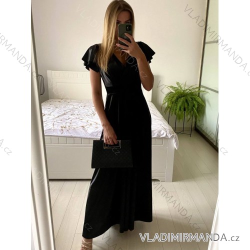 Gestrickter Rollkragenpullover für Damen mit langen Ärmeln (Einheitsgröße S/M) ITALIAN FASHION IM323001 S/M schwarz