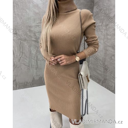 Warmes Langarm-Strickkleid für Damen (Einheitsgröße S/M) ITALIAN FASHION IMD221070