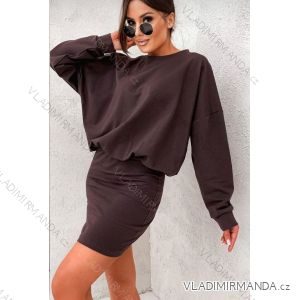 Warmes, lässiges Langarmkleid für Damen (Einheitsgröße S/M) ITALIAN FASHION IMD23767
