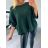 Gestrickter Langarmpullover für Damen in Übergröße (XL/2XL ONE SIZE) ITALIAN FASHION IMD23618
