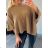Gestrickter Langarmpullover für Damen in Übergröße (XL/2XL ONE SIZE) ITALIAN FASHION IMD23618