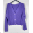 Kurzer Damenpullover mit Knopfleiste und langen Ärmeln (S/M EINHEITSGRÖSSE) ITALIAN FASHION IMPBB23Y22785