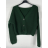 Kurzer Damenpullover mit Knopfleiste und langen Ärmeln (S/M EINHEITSGRÖSSE) ITALIAN FASHION IMPBB23Y22785