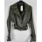 Damen-Langarm-Lederjacke (S/M Einheitsgröße) ITALIAN FASHION IMPBB234475Z
