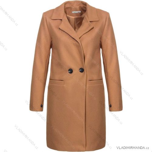 Lange Damen Fleecejacke (SML-XL) ITALIAN FASHION IMD211106 braun S