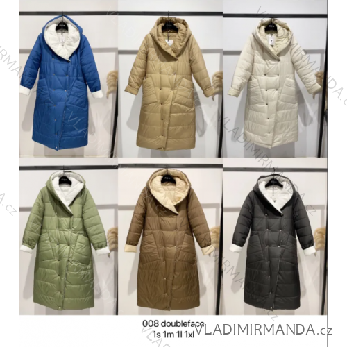 Doppelseitiger Langarm-Wintermantel für Damen (S-XL) ITALIAN FASHION IMPTI23TR2023008