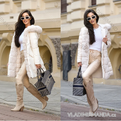 Wintermantel mit Fell Langarm Damen (S-XL) ITALIAN FASHION IMPTI23TR2023005