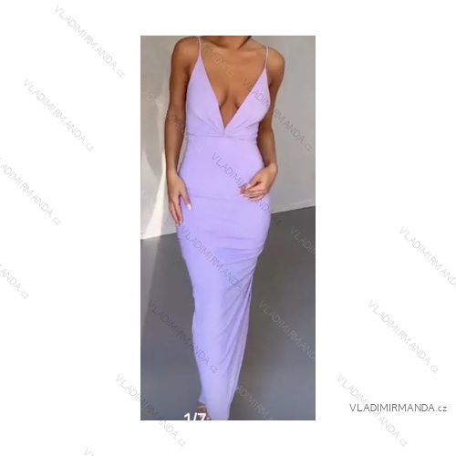 Langes, elegantes, trägerloses Damenkleid (Einheitsgröße S/M) ITALIAN FASHION IMPMD23333