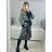 Damen Langarm-Fleecemantel (S / M ONE SIZE) ITALIAN FASHION IMC21865 M / L braun