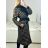 Damen Langarm-Fleecemantel (S / M ONE SIZE) ITALIAN FASHION IMC21865 M / L braun