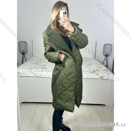 Lange Damen Fleecejacke (SML-XL) ITALIAN FASHION IMD211106