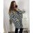 Langärmliger Damenmantel in Übergröße (2XL/3XL ONE SIZE) ITALIAN FASHION IMC23346
