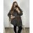 Langärmliger Damenmantel in Übergröße (2XL/3XL ONE SIZE) ITALIAN FASHION IMC23346 3xl / 4xl weiß