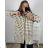 Langärmliger Damenmantel in Übergröße (2XL/3XL ONE SIZE) ITALIAN FASHION IMC23346 3xl / 4xl weiß