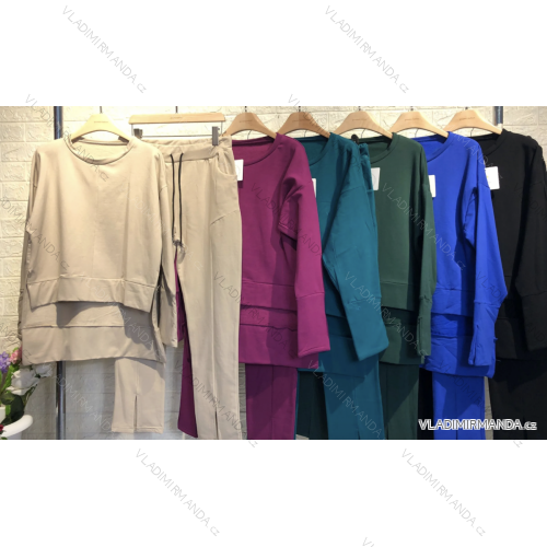 Langarm-Trainingsanzug und Sweatshirt-Set für Damen (Einheitsgröße S/M) ITALIAN FASHION IMPGM232633