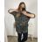 Kleid Oversize Kurzarm Damen (4XL/5XL ONE SIZE) ITALSKÁ MÓDA IM422026 3xl / 4xl Tarnung