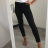 Elegante lange Damenhose (UNI S-L) ITALIAN FASHION IMD20251 S/M schwarz