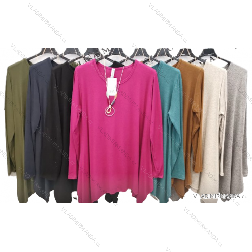 Damen-Tunika mit langen Ärmeln in Übergröße (Einheitsgröße S/M) ITALIAN FASHION IMPLI2365326